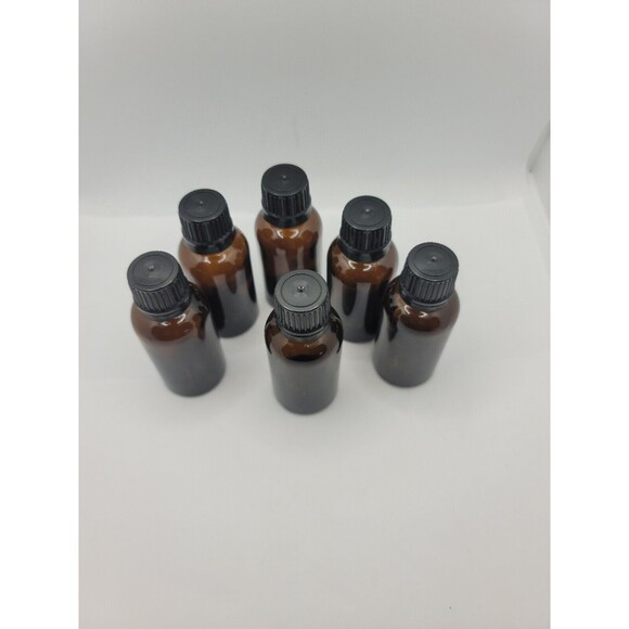 6 pack Ticture Bottles Amber - Picture 2 of 5